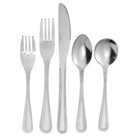 Acopa Milton 18/0 Stainless Steel Medium Weight Flatware Set with Service for 12