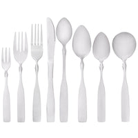 Acopa Delmont 6 3/8" 18/0 Stainless Steel Medium Weight Salad Fork - 12/Pack