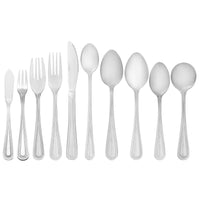 Acopa Milton 7 1/2" 18/0 Stainless Steel Medium Weight Iced Tea Spoon - 12/Pack