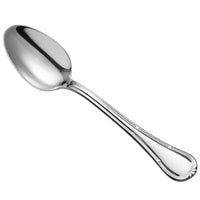 Oneida B022SDEF Titian 6 3/4" 18/0 Heavy Weight Stainless Steel Oval Bowl Soup / Dessert Spoon - 12/Pack
