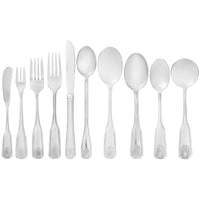 Acopa Atglen 7 5/8" 18/0 Stainless Steel Medium Weight Dinner Fork - 12/Pack