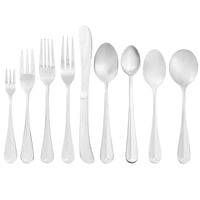 Acopa Midland 6 1/8" 18/0 Stainless Steel Medium Weight Teaspoon - 12/Pack