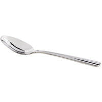 Acopa Harmony 7 1/4" 18/8 Stainless Steel Extra Heavy Weight Oval Bowl Dinner / Dessert Spoon - 12/Pack