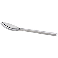 Oneida B449SDEF Chef's Table Satin 7" 18/0 Stainless Steel Heavy Weight Oval Bowl Soup / Dessert Spoon - 12/Pack