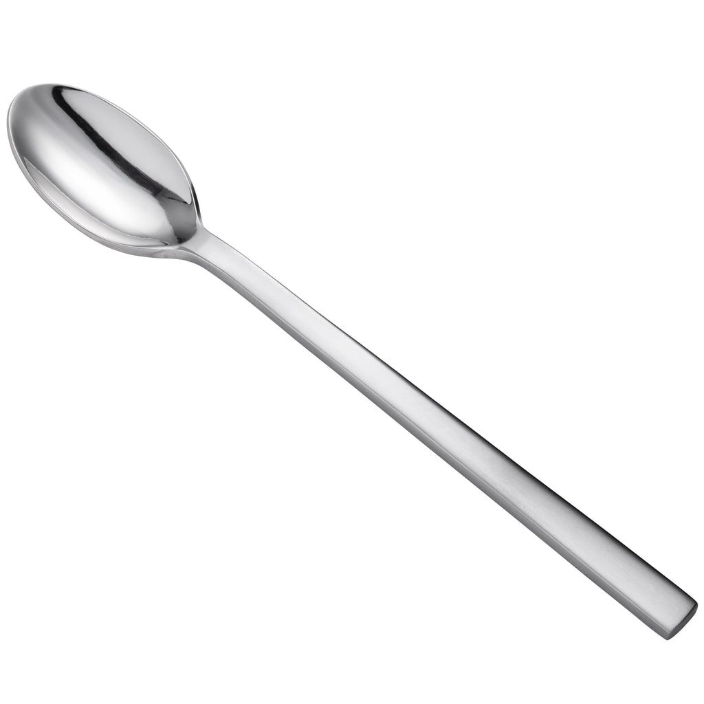 Oneida B449SITF Chef's Table Satin 7 1/2" 18/0 Stainless Steel Heavy Weight Iced Tea Spoon - 12/Pack