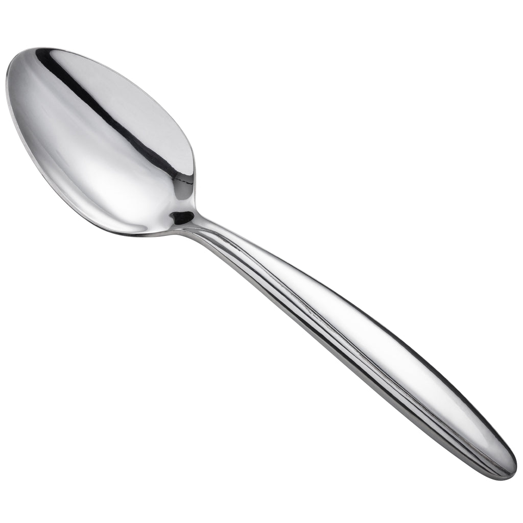Oneida B636STBF Glissade 8 1/4" 18/0 Heavy Weight Stainless Steel Tablespoon / Serving Spoon - 12/Pack