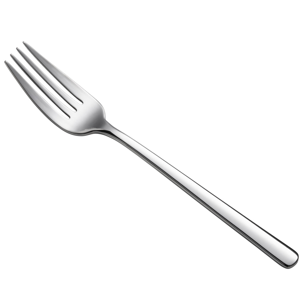 Oneida T673FDEF Quantum 7 1/2" 18/10 Stainless Steel Extra Heavy Weight Salad / Dessert Fork - 12/Pack