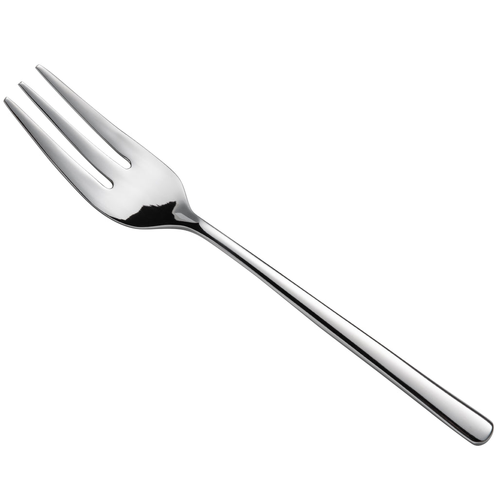 Oneida T673FSLF Quantum 6" 18/10 Stainless Steel Extra Heavy Weight Cocktail / Pastry / Oyster Fork - 12/Pack