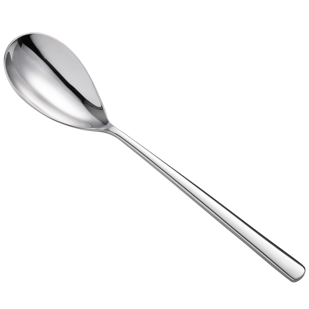 Oneida T673SDIF Quantum 8 1/2" 18/10 Stainless Steel Extra Heavy Weight Dinner Spoon - 12/Pack
