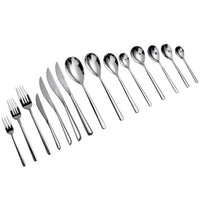 Oneida T673STBF Quantum 9" 18/10 Stainless Steel Extra Heavy Weight Tablespoon / Serving Spoon - 12/Pack