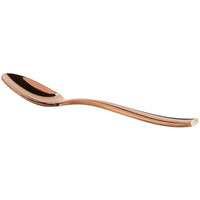 Bon Chef S3003RG Manhattan 7 3/4" 18/10 Extra Heavy Weight Rose Gold Stainless Steel Soup / Dessert Spoon - 12/Pack