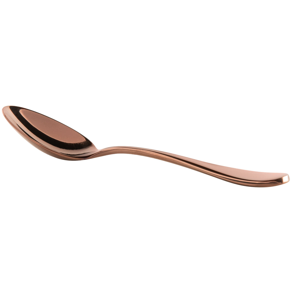 Master's Gauge by World Tableware 939 007 Santa Cruz Copper 4 3/8" 18/10 Demitasse Spoon - 12/Pack
