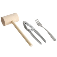 Choice Cocktail / Oyster Fork, Lobster Cracker, and Lobster / Crab Mallet 26-Piece Set