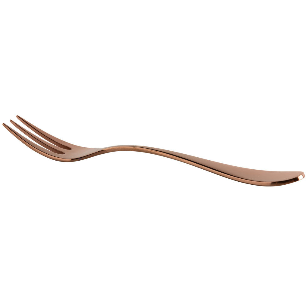 Master's Gauge by World Tableware 939 029 Santa Cruz Copper 6 1/8" 18/10 Cocktail Fork - 12/Pack