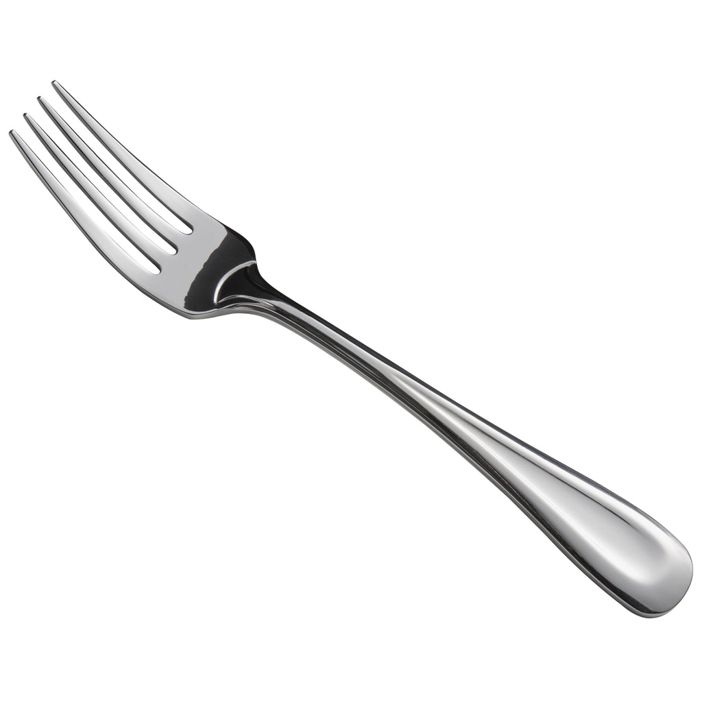Oneida B882FDEF Acclivity 7 1/8" 18/0 Stainless Steel Heavy Weight Dessert / Salad Fork - 12/Pack