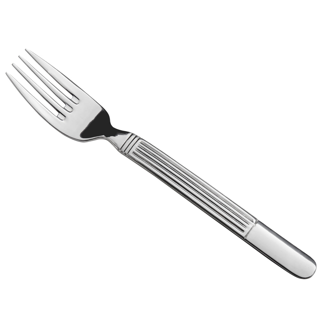 Oneida B986FEUF Athena 7 7/8" 18/0 Stainless Steel Heavy Weight European Table Fork - 12/Pack