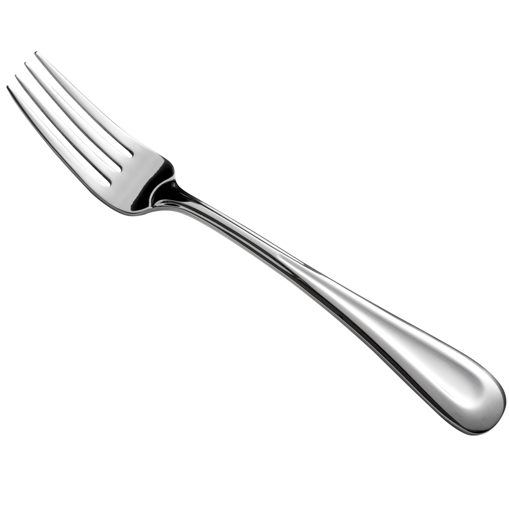 Oneida B882FDIF Acclivity 8 5/8" 18/0 Stainless Steel Heavy Weight European Size Table Fork - 12/Pack