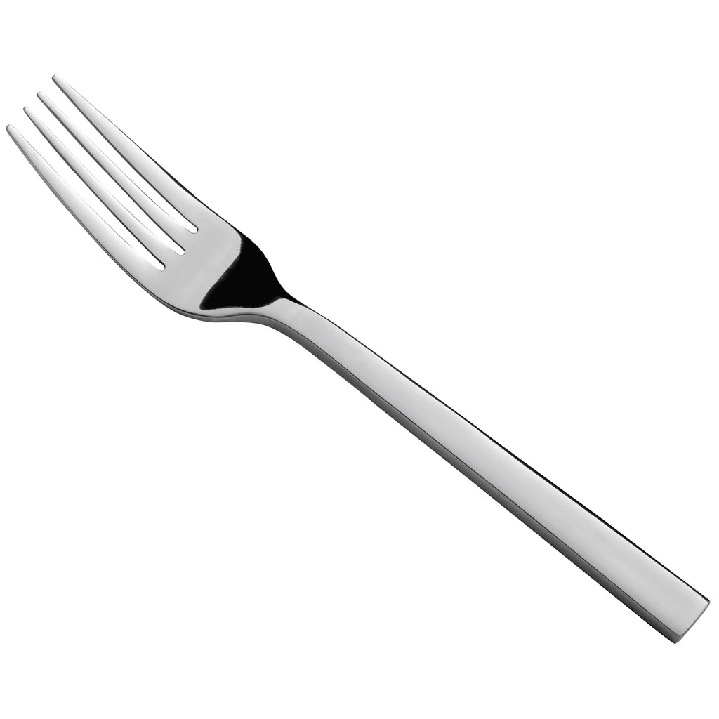 Oneida B678FDEF Chef's Table Mirror 7 1/8" 18/0 Stainless Steel Heavy Weight Dessert / Salad Fork - 12/Pack