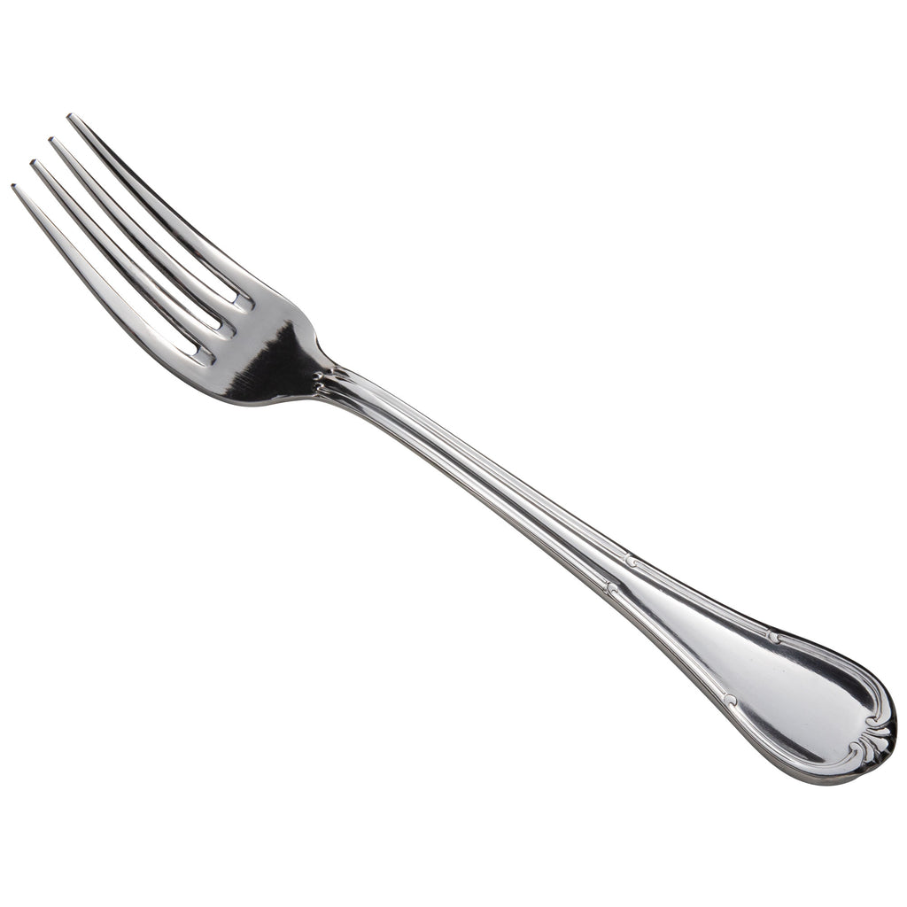 Oneida B022FDEF Titian 6 3/4" 18/0 Heavy Weight Stainless Steel Salad / Dessert Fork - 12/Pack