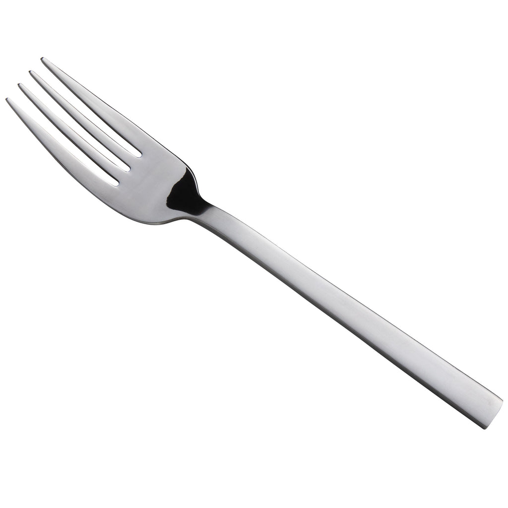 Oneida B449FCMF Chef's Table Satin 9" 18/0 Stainless Steel Heavy Weight Serving / Cold Meat Fork - 12/Pack