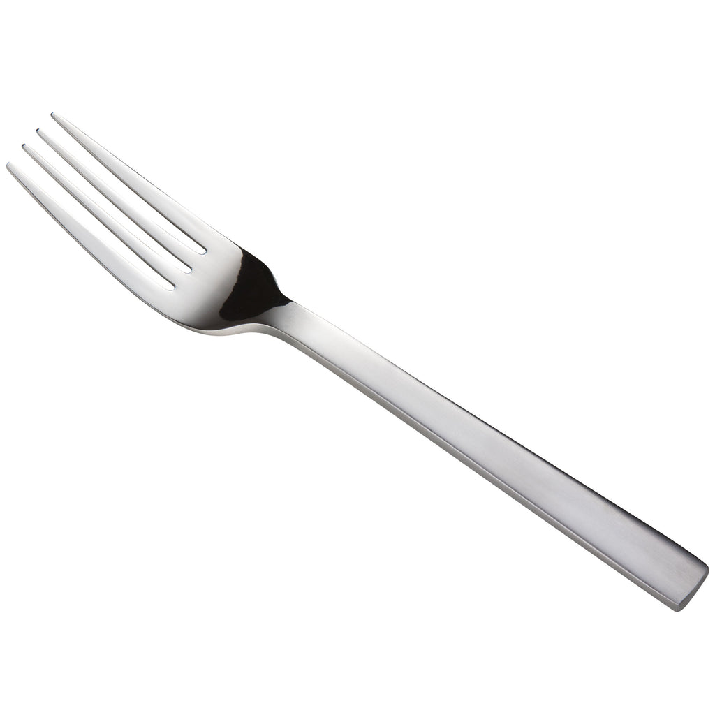 Oneida B449FDNF Chef's Table Satin 8" 18/0 Stainless Steel Heavy Weight Dinner Fork - 12/Pack