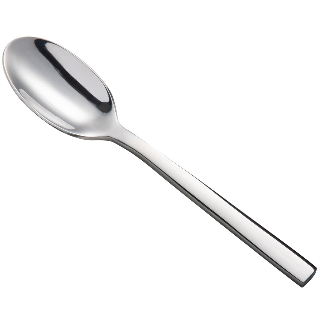 Oneida B678SADF Chef's Table Mirror 4 3/8" 18/0 Stainless Steel Heavy Weight A.D. Coffee / Demitasse Spoon - 12/Pack