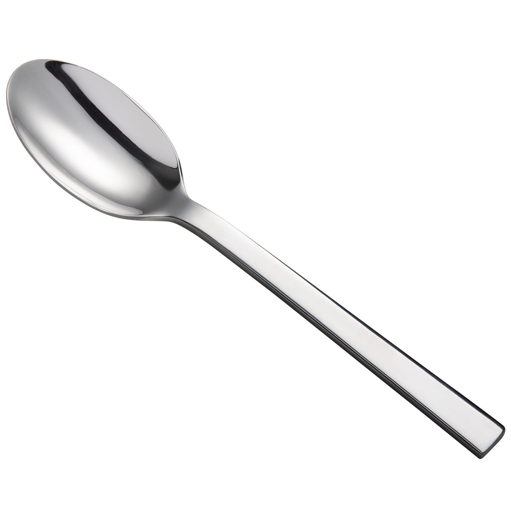 Oneida B678STBF Chef's Table Mirror 9" 18/0 Stainless Steel Heavy Weight Serving Spoon - 12/Pack