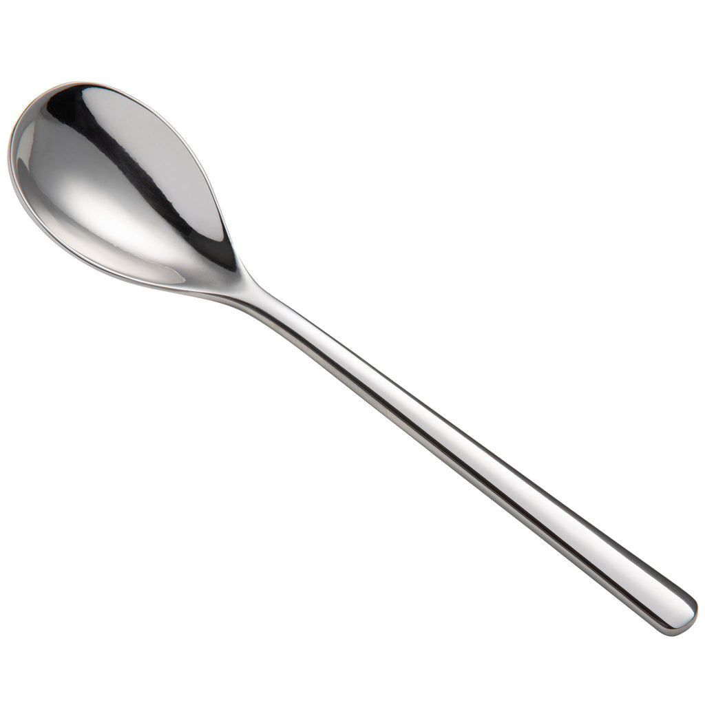 Oneida T673SADF Quantum 4 3/4" 18/10 Stainless Steel Extra Heavy Weight Demitasse / Coffee Spoon - 12/Pack