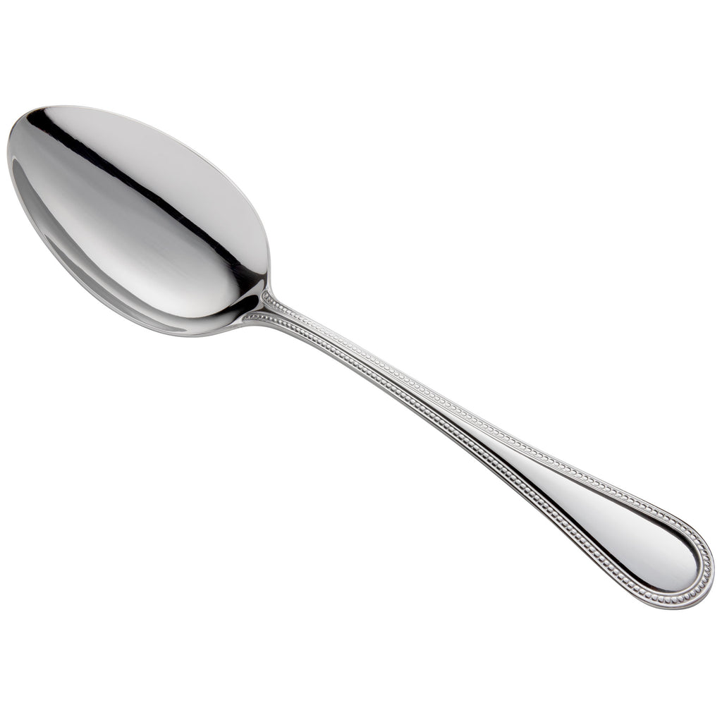 Reed & Barton RB200-994 Lyndon 10 1/2" 18/10 Stainless Steel Extra Heavy Weight Salad Serving Spoon - 12/Pack