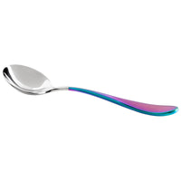 Master's Gauge by World Tableware 933 016 Santa Cruz Chroma 6 3/8" 18/10 Stainless Steel Extra Heavy Weight Bouillon Spoon - 12/Pack