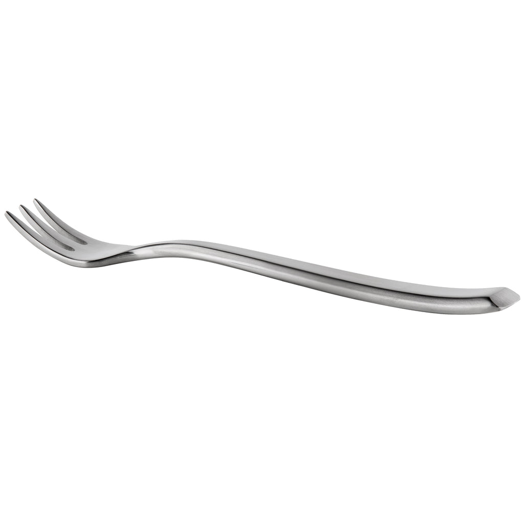 Master's Gauge by World Tableware 946 029 Santorini Satin 5 1/2" 18/10 Stainless Steel Extra Heavy Weight Cocktail Fork - 12/Pack