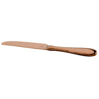 Master's Gauge by World Tableware 939 5502 Santa Cruz Copper 9 1/4" 18/10 Dinner Knife - 12/Pack