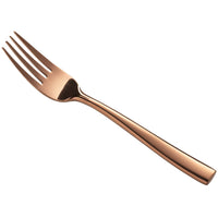 Bon Chef S3007RG Manhattan 6 3/4" 18/10 Extra Heavy Weight Rose Gold Stainless Steel Salad Fork - 12/Pack