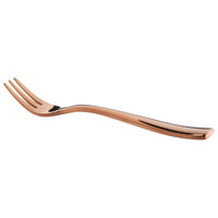 Bon Chef S3008RG Manhattan 5 3/8" 18/10 Extra Heavy Weight Rose Gold Stainless Steel Oyster Fork - 12/Pack