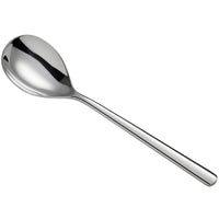 Oneida T673SRBF Quantum 7" 18/10 Stainless Steel Extra Heavy Weight Round Bowl Soup Spoon - 12/Pack