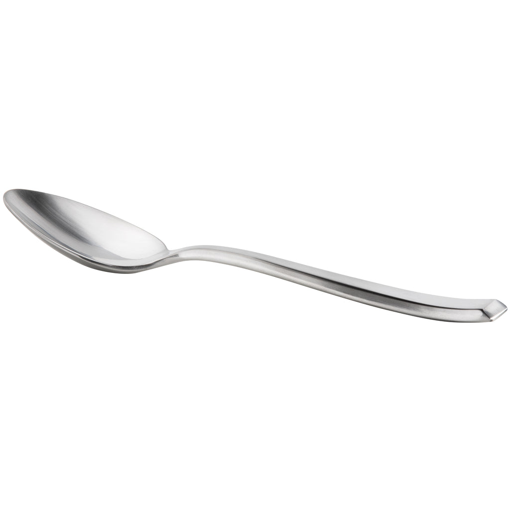 Master's Gauge by World Tableware 946 002 Santorini Satin 7 1/4" 18/10 Stainless Steel Extra Heavy Weight Dinner Spoon - 12/Pack