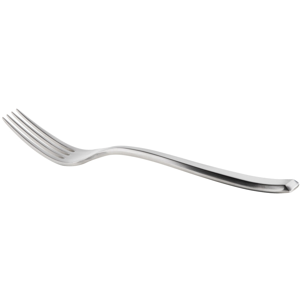 Master's Gauge by World Tableware 946 038 Santorini Satin 7 1/4" 18/10 Stainless Steel Extra Heavy Weight Salad Fork - 12/Pack