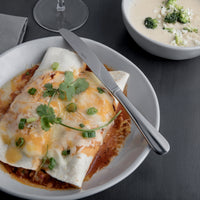 Acopa Benson 8 3/4" 18/0 Stainless Steel Heavy Weight Dinner Knife - 12/Pack