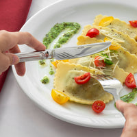 Acopa Landsdale 9" 18/8 Stainless Steel Extra Heavy Weight Dinner Knife - 12/Pack