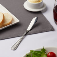 Acopa Landsdale 6 1/4" 18/8 Stainless Steel Extra Heavy Weight Butter Knife - 12/Pack