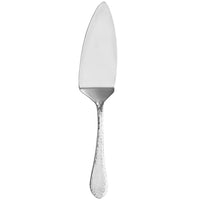 Walco IR022 Ironstone 9 1/2" 18/10 Stainless Steel Extra Heavy Weight Hammered Pastry Server