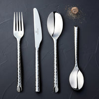 Chef & Sommelier FK829 Knox 7 1/2" 18/10 Stainless Steel Extra Heavy Weight Salad / Dessert Fork by Arc Cardinal - 12/Pack