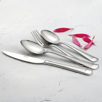 Arcoroc FL009 Leila 6 7/8" 18/0 Stainless Steel Heavy Weight Soup Spoon by Arc Cardinal - 12/Pack