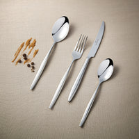 Chef & Sommelier FL829 Finn 7 1/8" 18/10 Stainless Steel Extra Heavy Weight Weight Salad / Dessert Fork by Arc Cardinal - 12/Pack