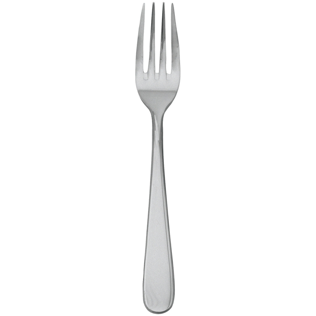 Walco 08051FS Star 8" 18/10 Fieldstone Finish Stainless Steel Extra Heavy Weight European Table Fork - 12/Pack