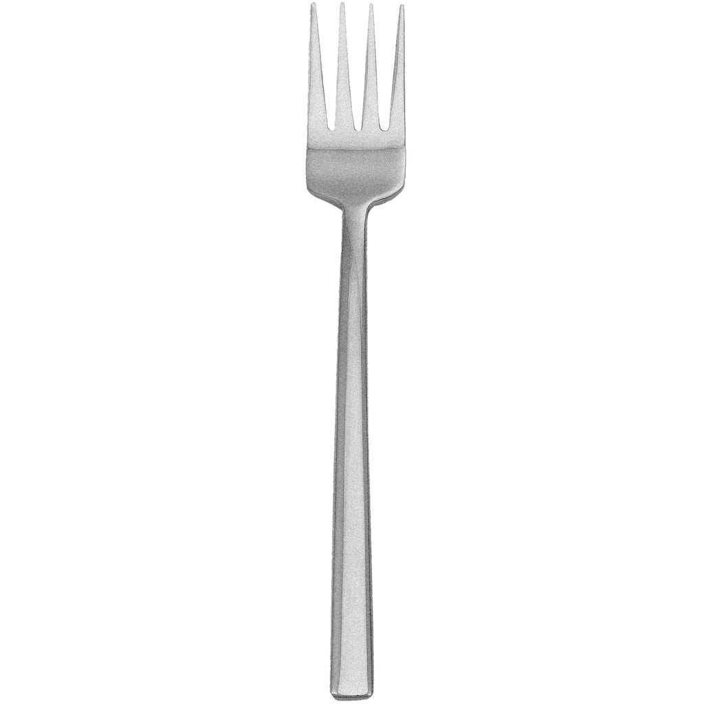 Walco 12051FS Erik 8 3/8" 18/10 Fieldstone Finish Stainless Steel Extra Heavy Weight European Table Fork - 12/Pack