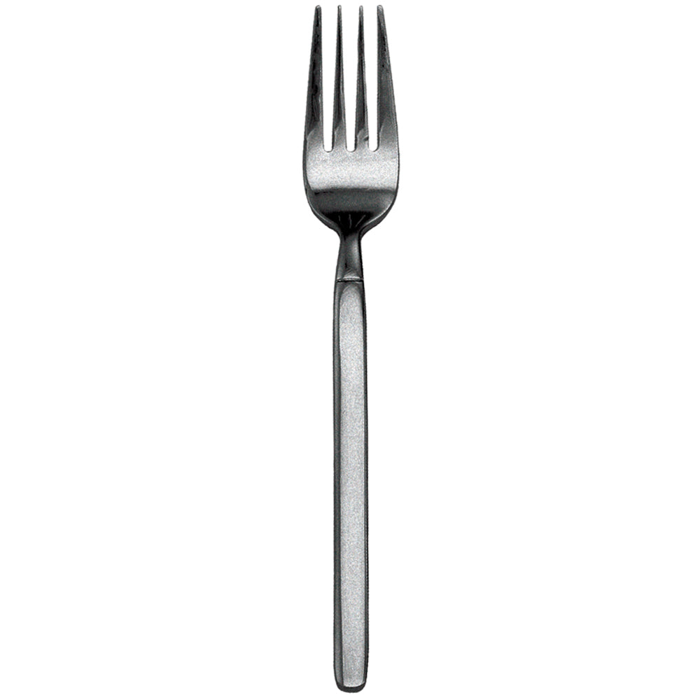 Walco 25051FS Vogue 8 1/4" 18/10 Fieldstone Finish Stainless Steel Extra Heavy Weight European Table Fork - 12/Pack