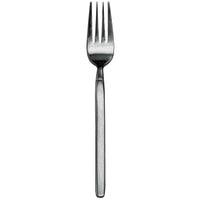 Walco 25051FS Vogue 8 1/4" 18/10 Fieldstone Finish Stainless Steel Extra Heavy Weight European Table Fork - 12/Pack
