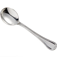 Oneida T022SRBF Donizetti 6 3/4" 18/10 Stainless Steel Extra Heavy Weight Round Bowl Soup Spoon - 12/Pack