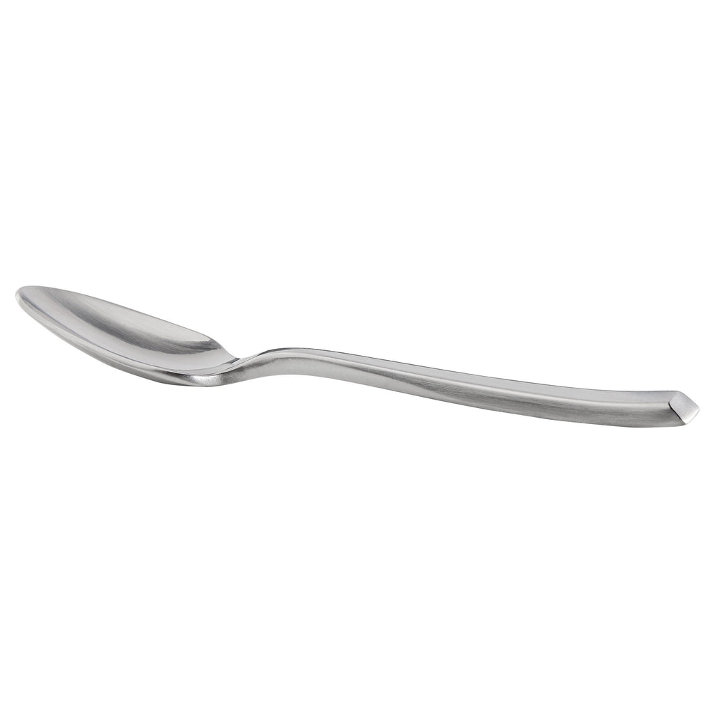 Master's Gauge by World Tableware 946 007 Santorini Satin 4 1/4" 18/10 Stainless Steel Extra Heavy Weight Demitasse Spoon - 12/Pack